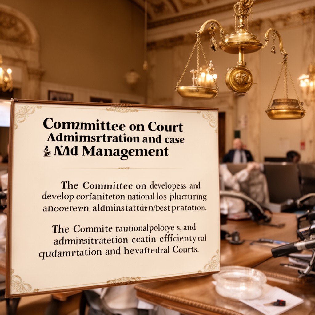 AI-generated illustration of Committee on Court Administration and Case Management