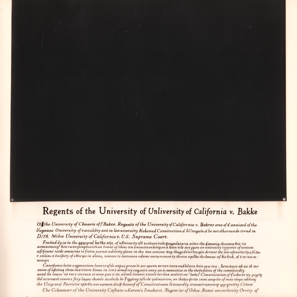 AI-generated illustration of Regents of the University of California v. Bakke