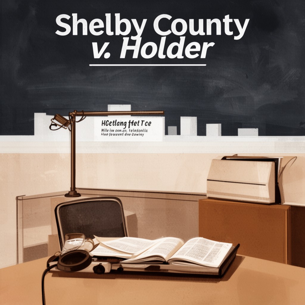 AI-generated illustration of Shelby County v. Holder