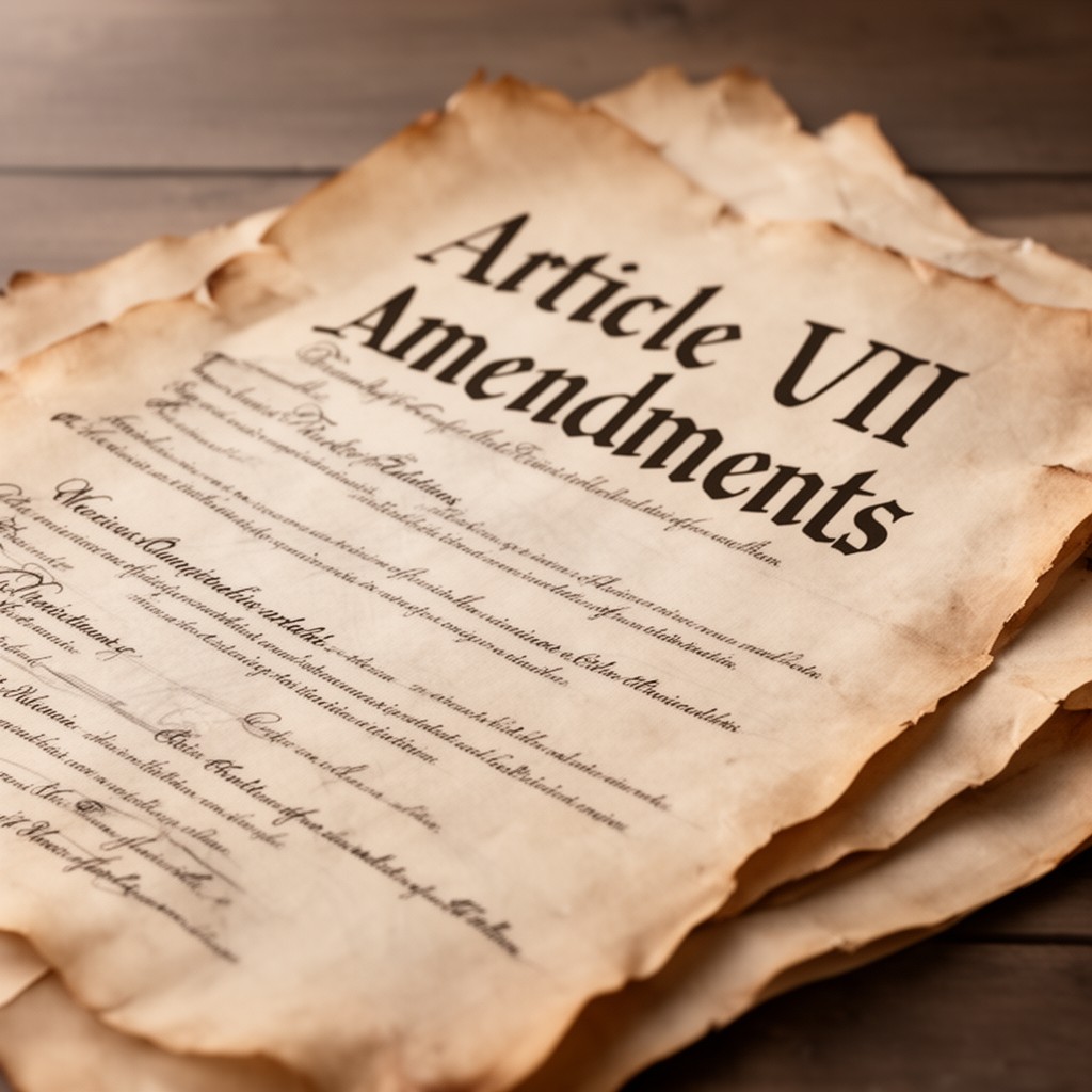 AI-generated illustration of Article VII – Amendments