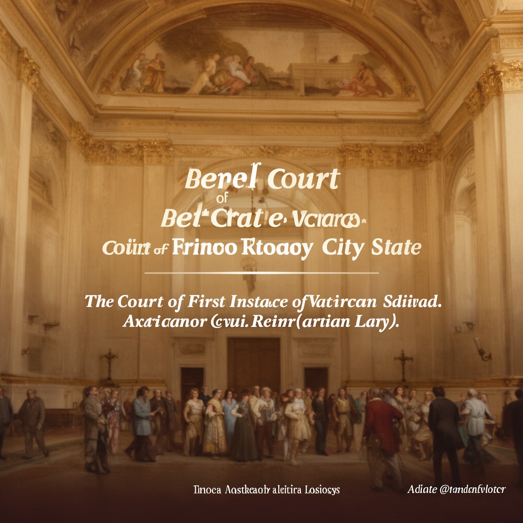 AI-generated illustration of Court of First Instance of Vatican City State