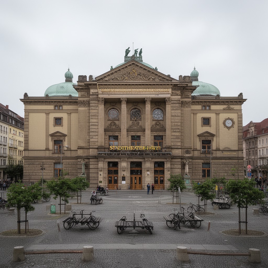 AI-generated illustration of Stadttheater Fürth