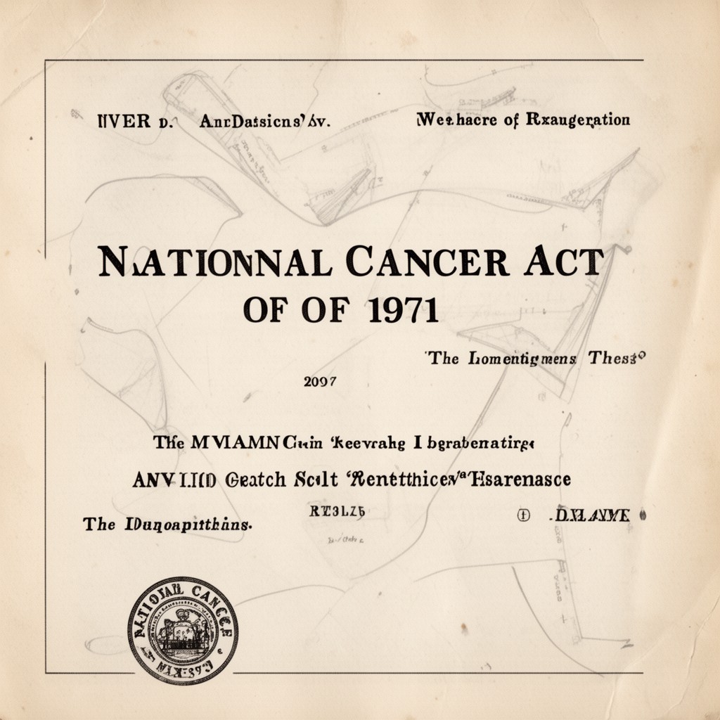 AI-generated illustration of National Cancer Act of 1971