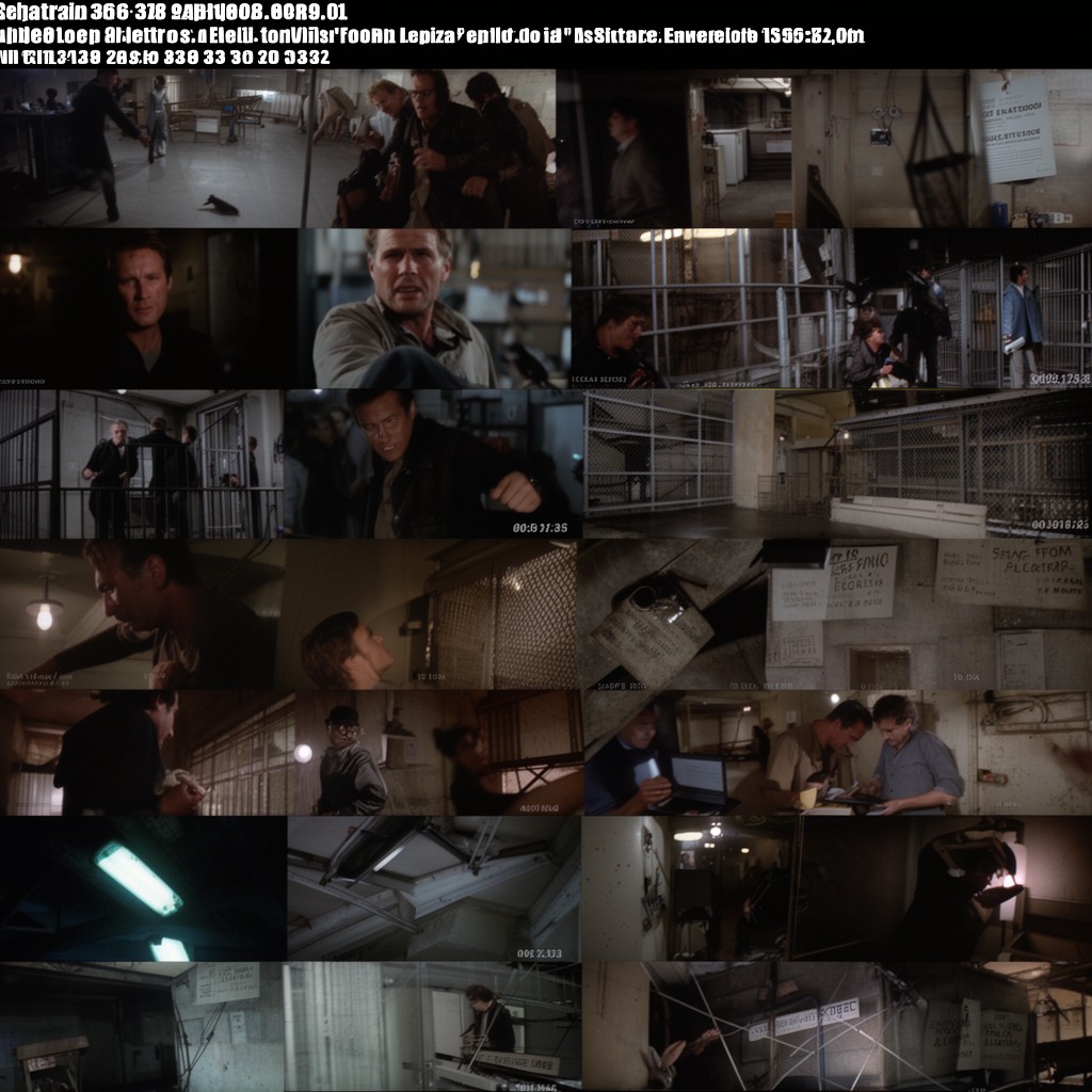 AI-generated illustration of film "Escape from Alcatraz"