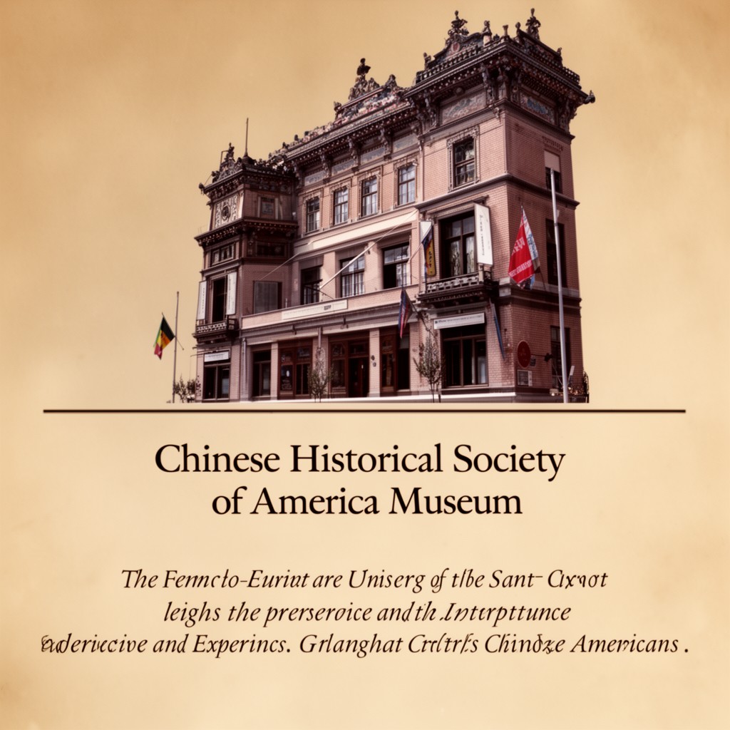 AI-generated illustration of Chinese Historical Society of America Museum