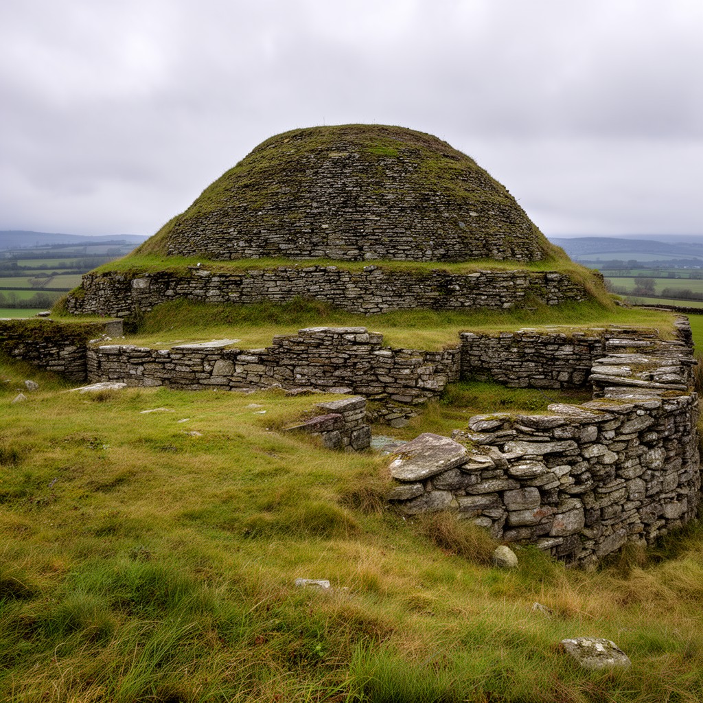 AI-generated illustration of Tump Terret motte