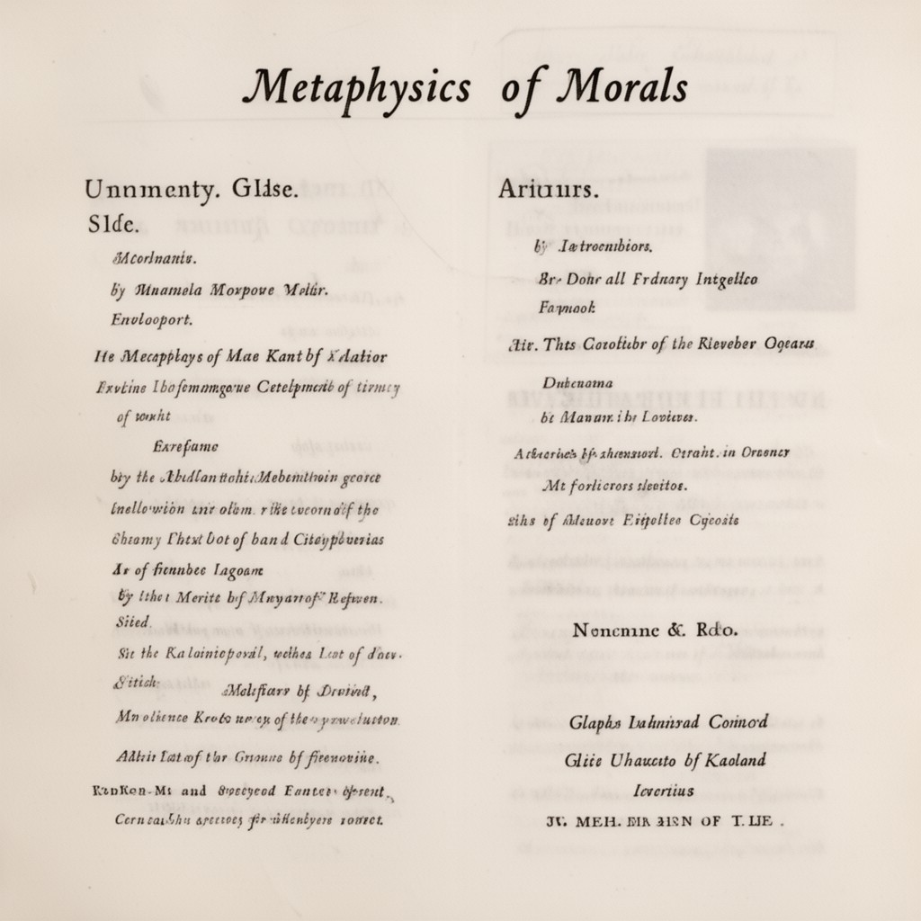 AI-generated illustration of Metaphysics of Morals