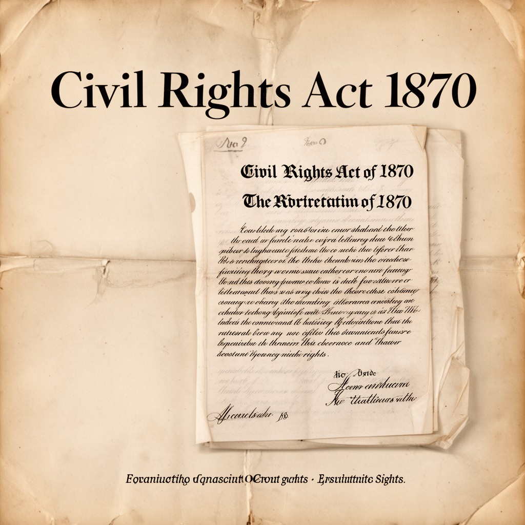AI-generated illustration of Civil Rights Act of 1870