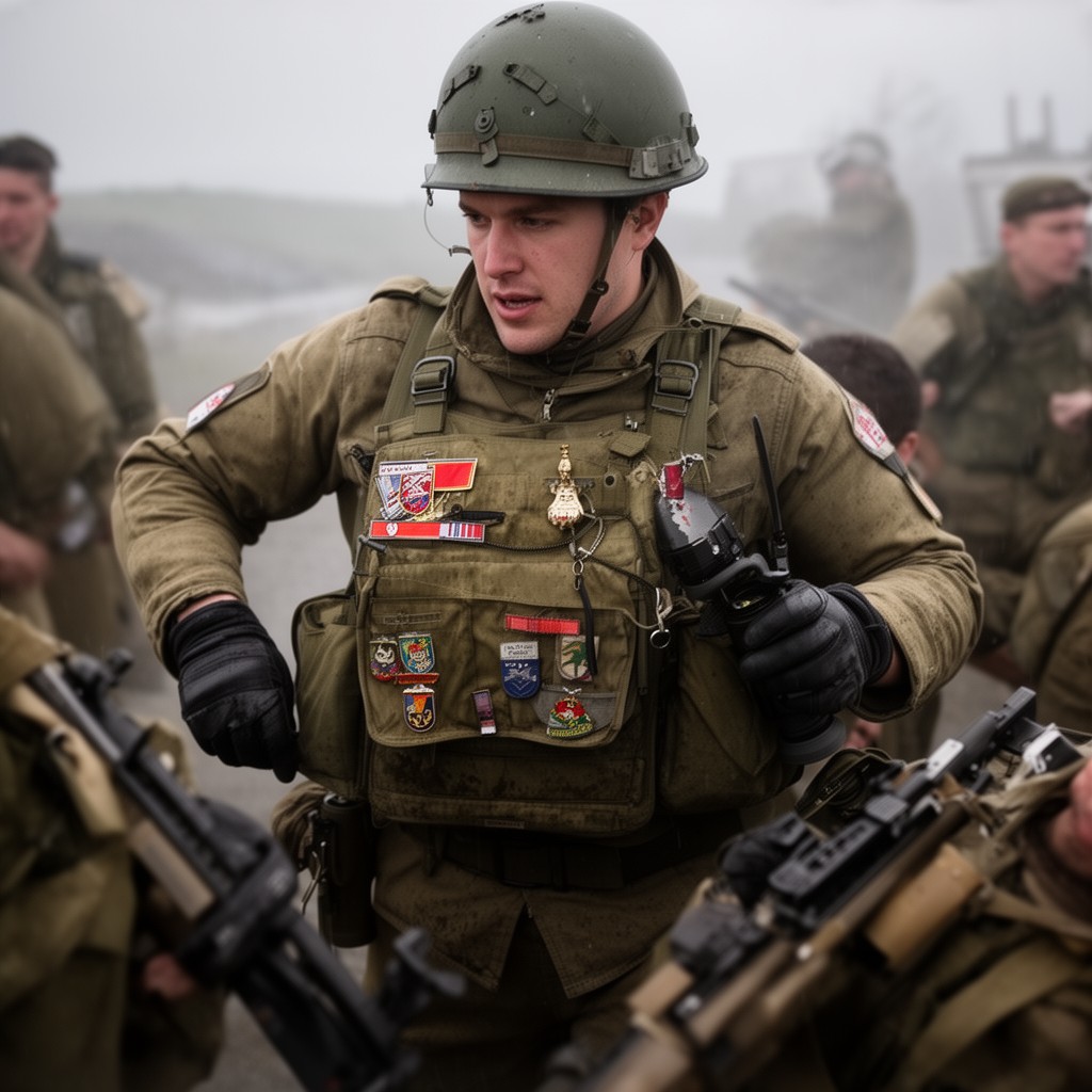 AI-generated illustration of No. 47 (Royal Marine) Commando