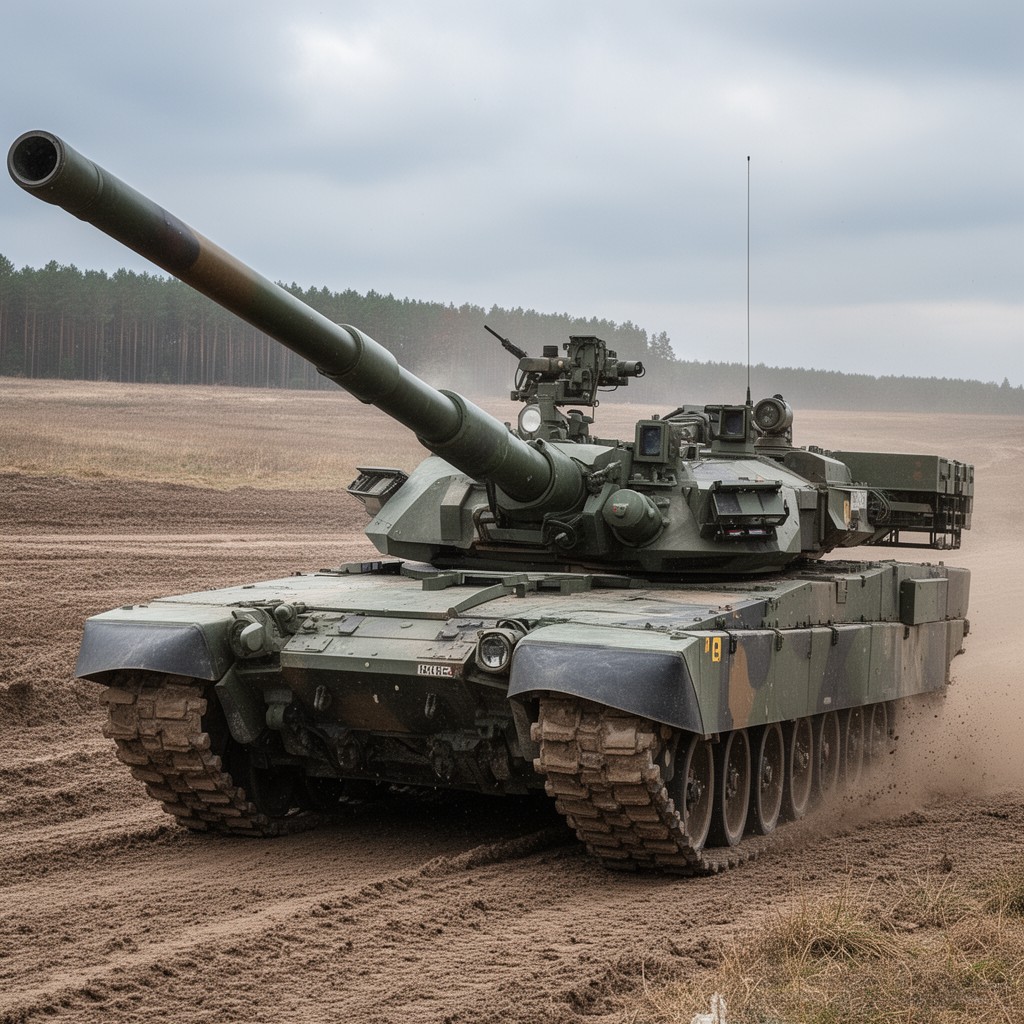 AI-generated illustration of Krab self-propelled howitzer