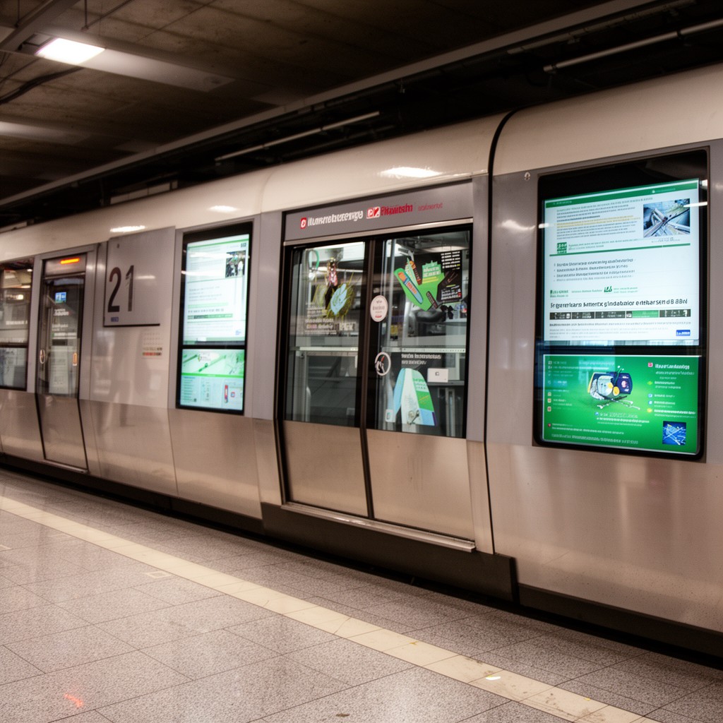 AI-generated illustration of Nuremberg U-Bahn