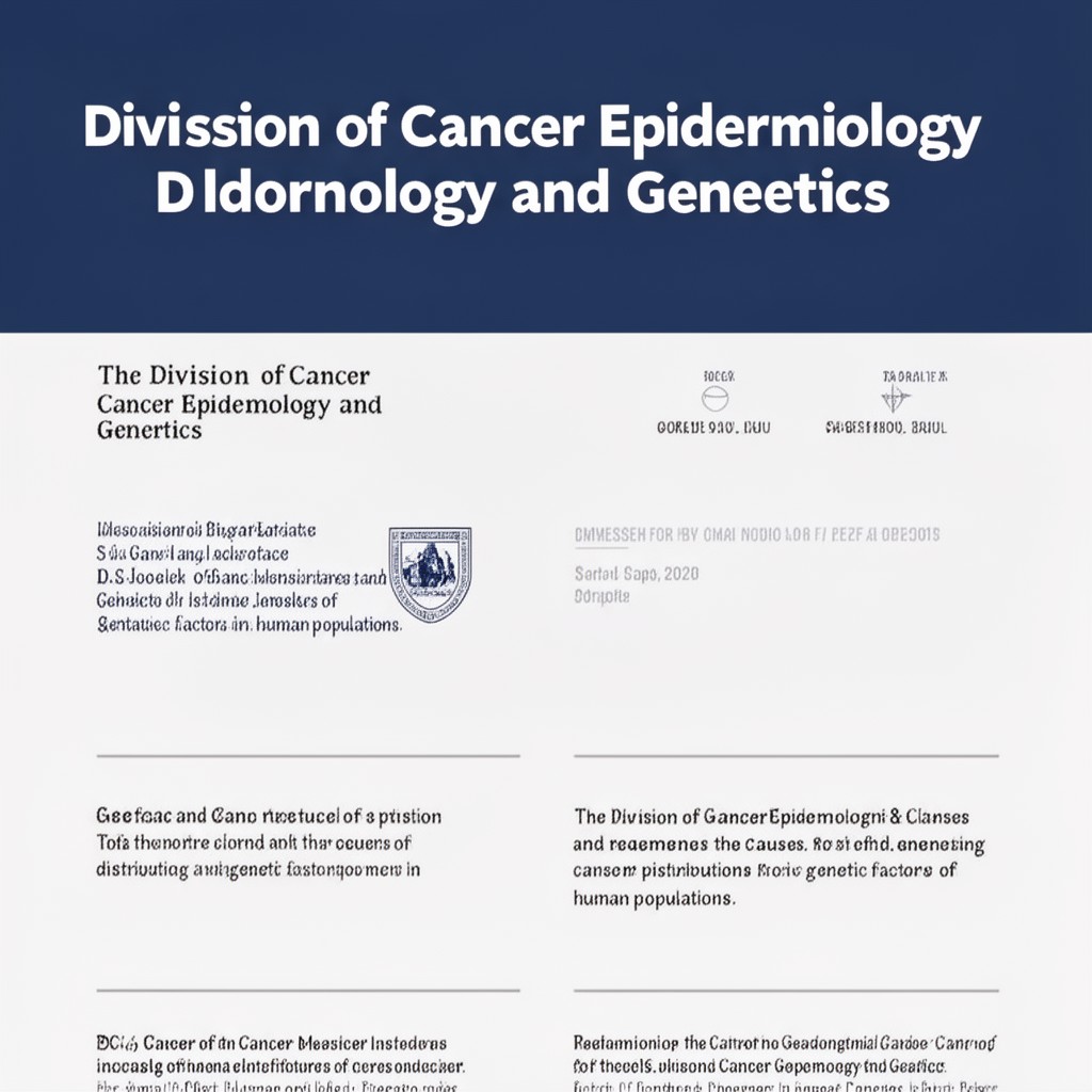AI-generated illustration of Division of Cancer Epidemiology and Genetics