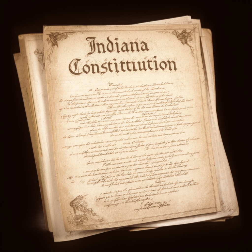 AI-generated illustration of Indiana Constitution