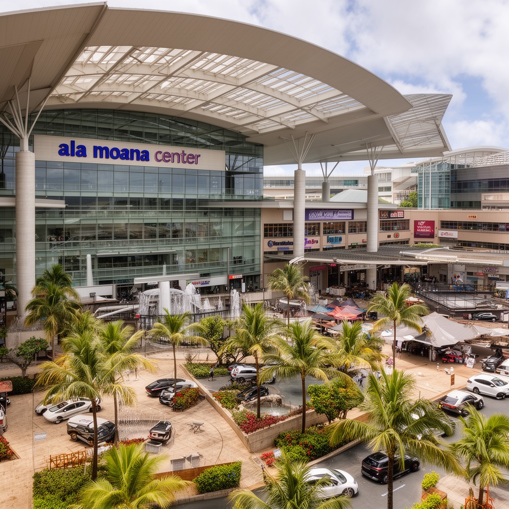 AI-generated illustration of Ala Moana Center