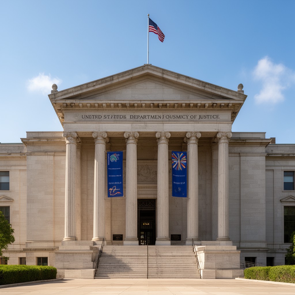 AI-generated illustration of United States Department of Justice