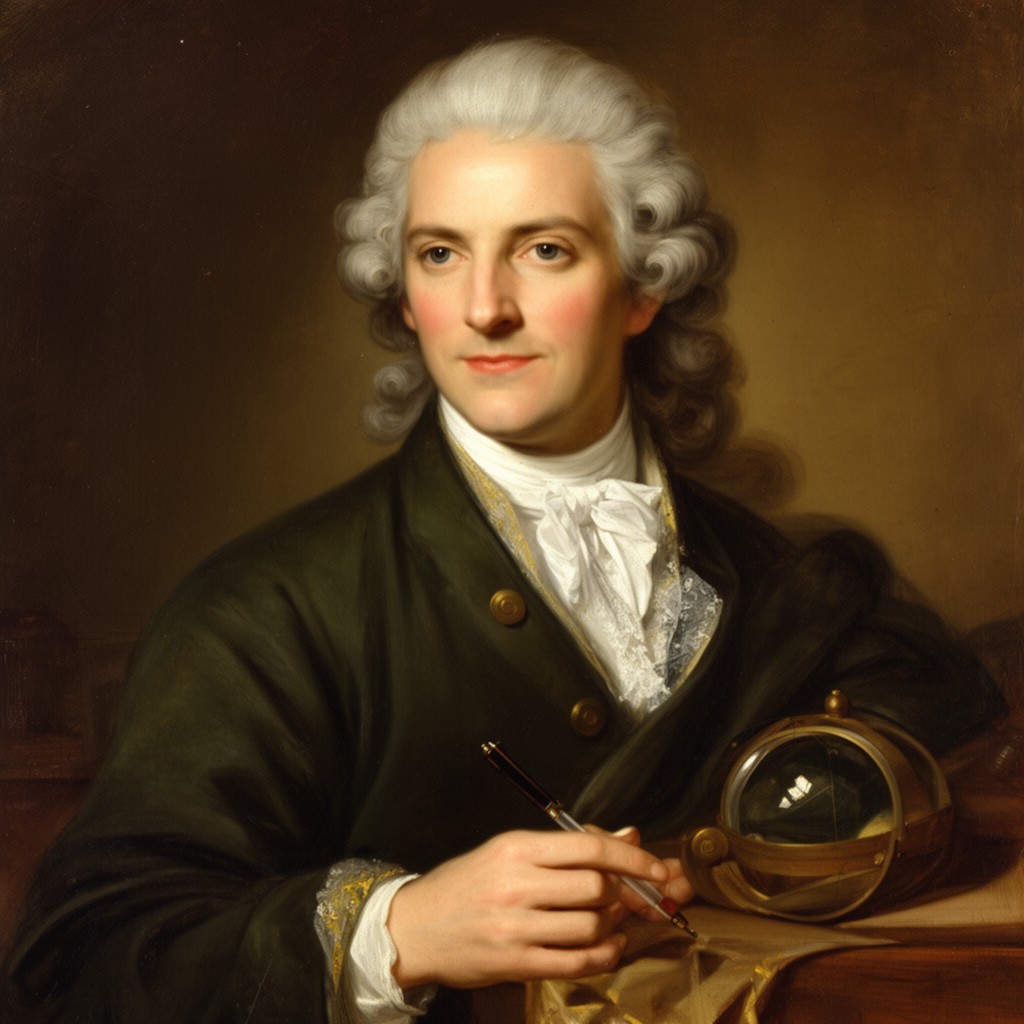 AI-generated illustration of Pierre-Louis Moreau de Maupertuis