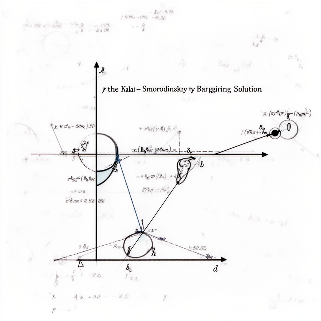 AI-generated illustration of Kalai–Smorodinsky bargaining solution