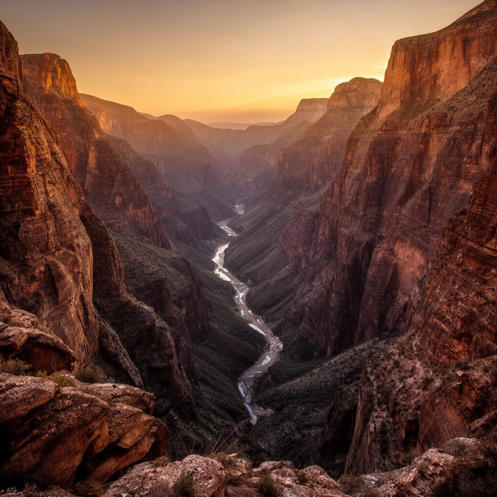 AI-generated illustration of Copper Canyon