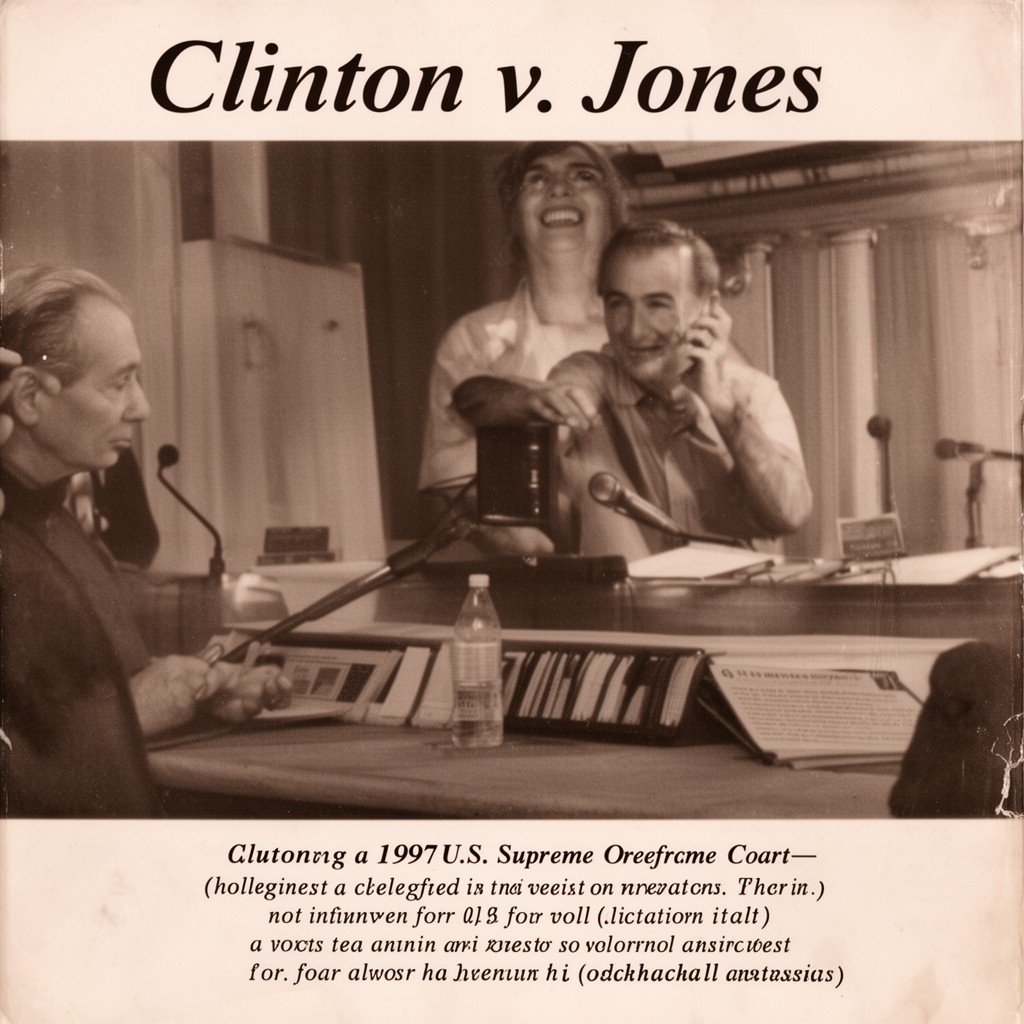 AI-generated illustration of Clinton v. Jones