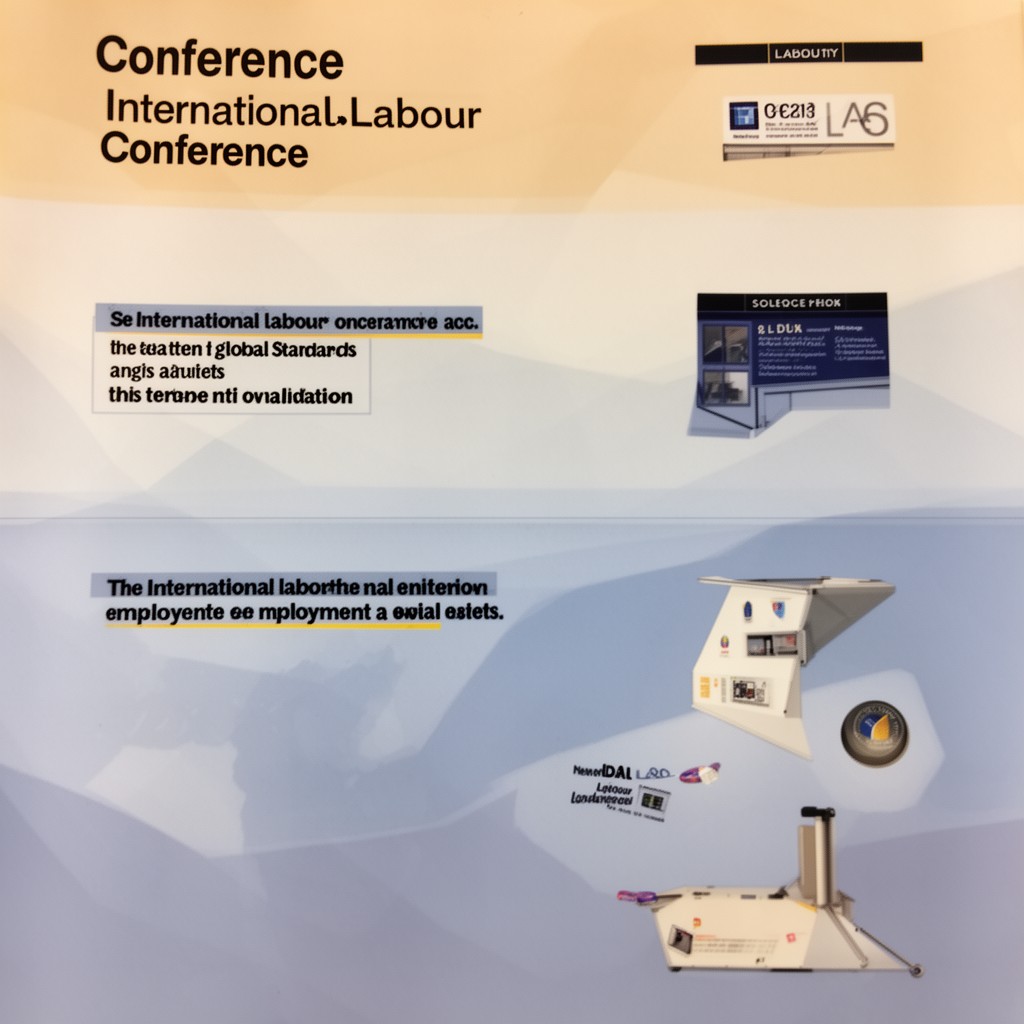 AI-generated illustration of International Labour Conference