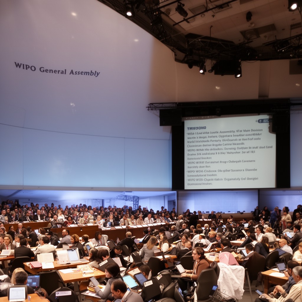 AI-generated illustration of WIPO General Assembly