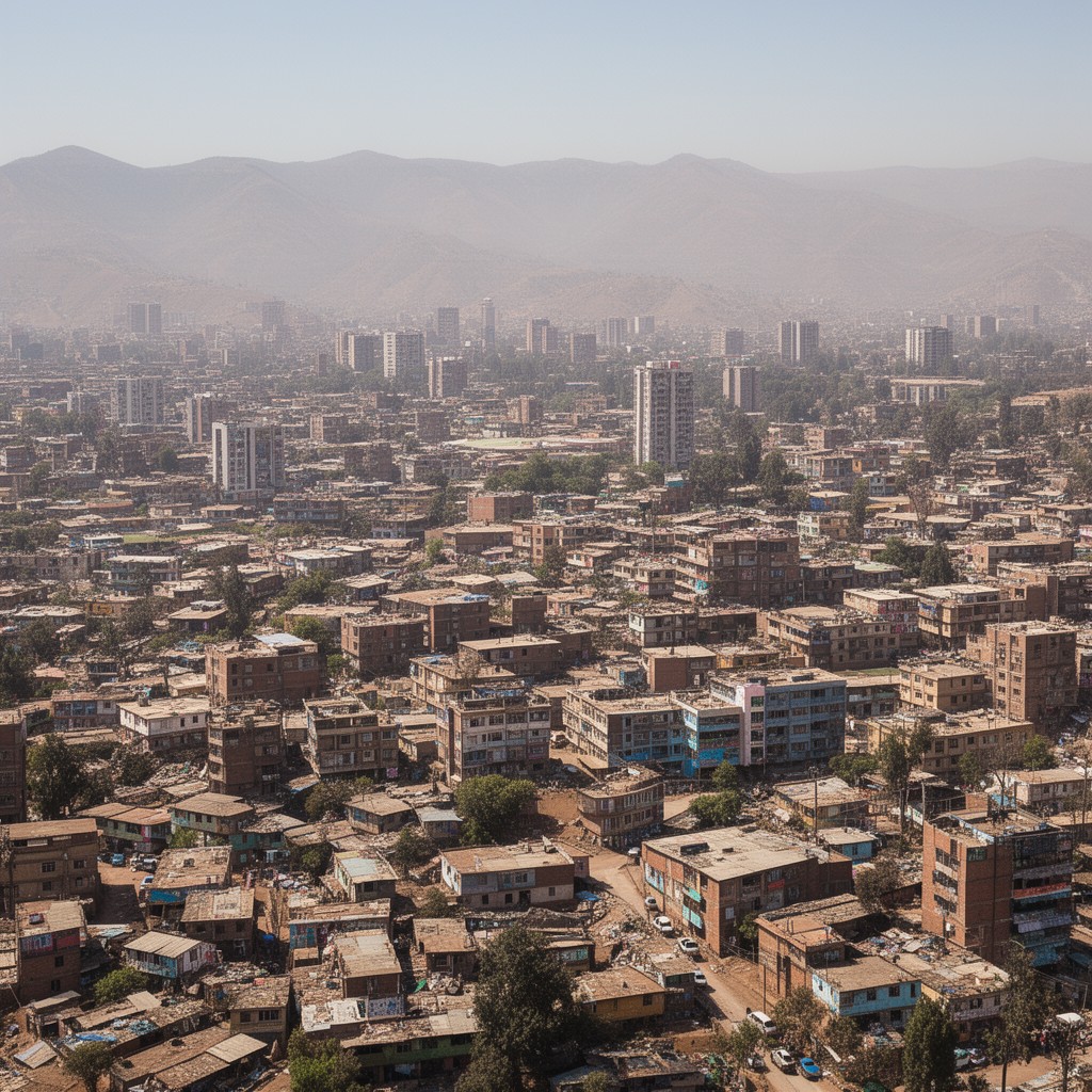 AI-generated illustration of Addis Ababa