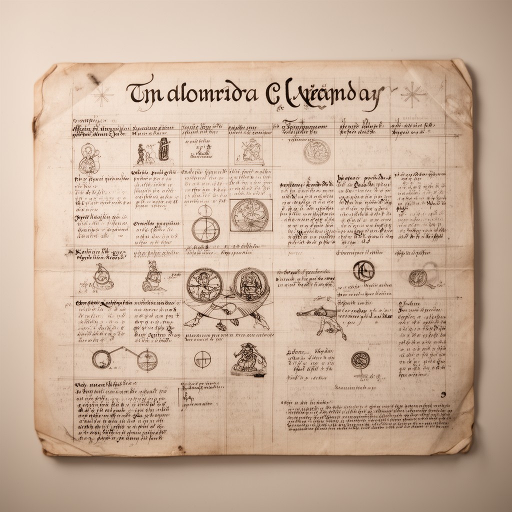AI-generated illustration of Julian calendar