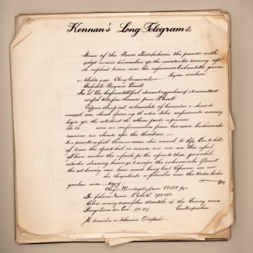 AI-generated illustration of Kennan’s Long Telegram