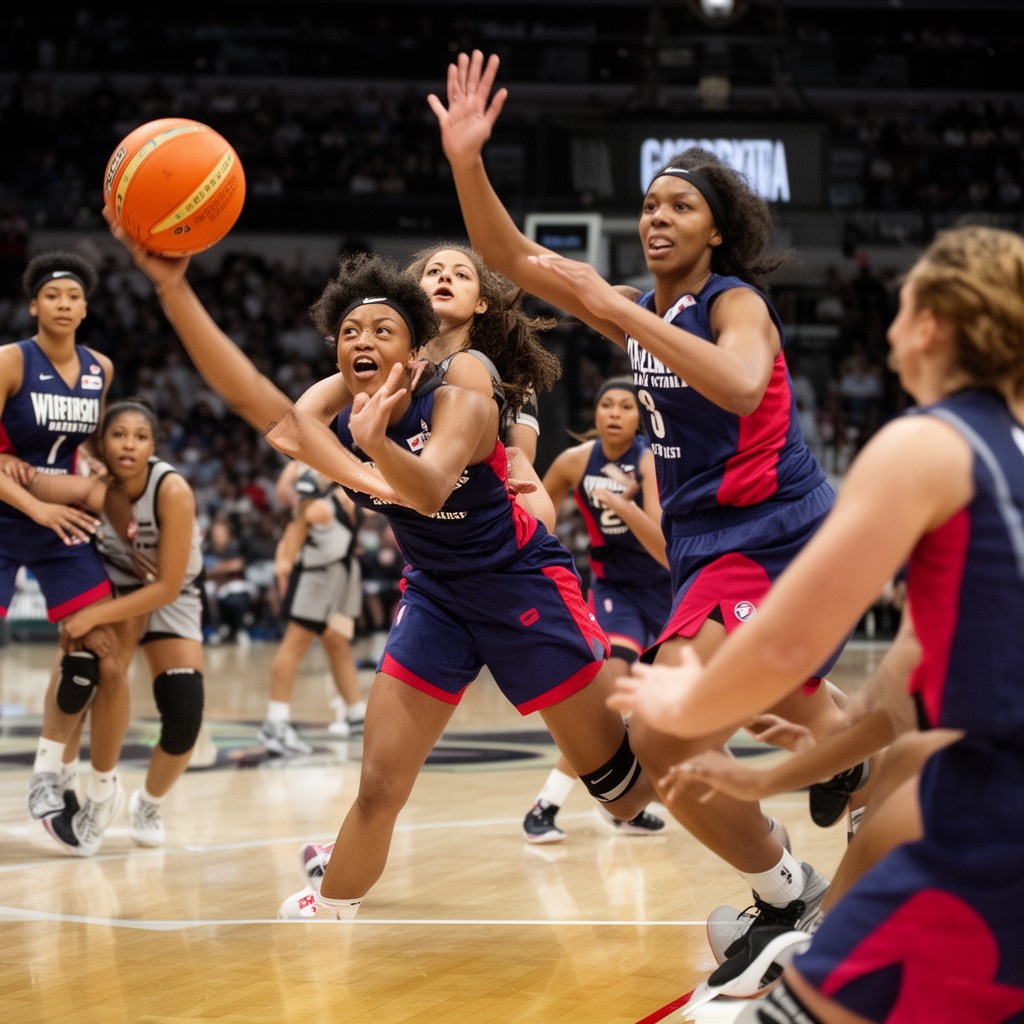 AI-generated illustration of Women’s National Basketball Association