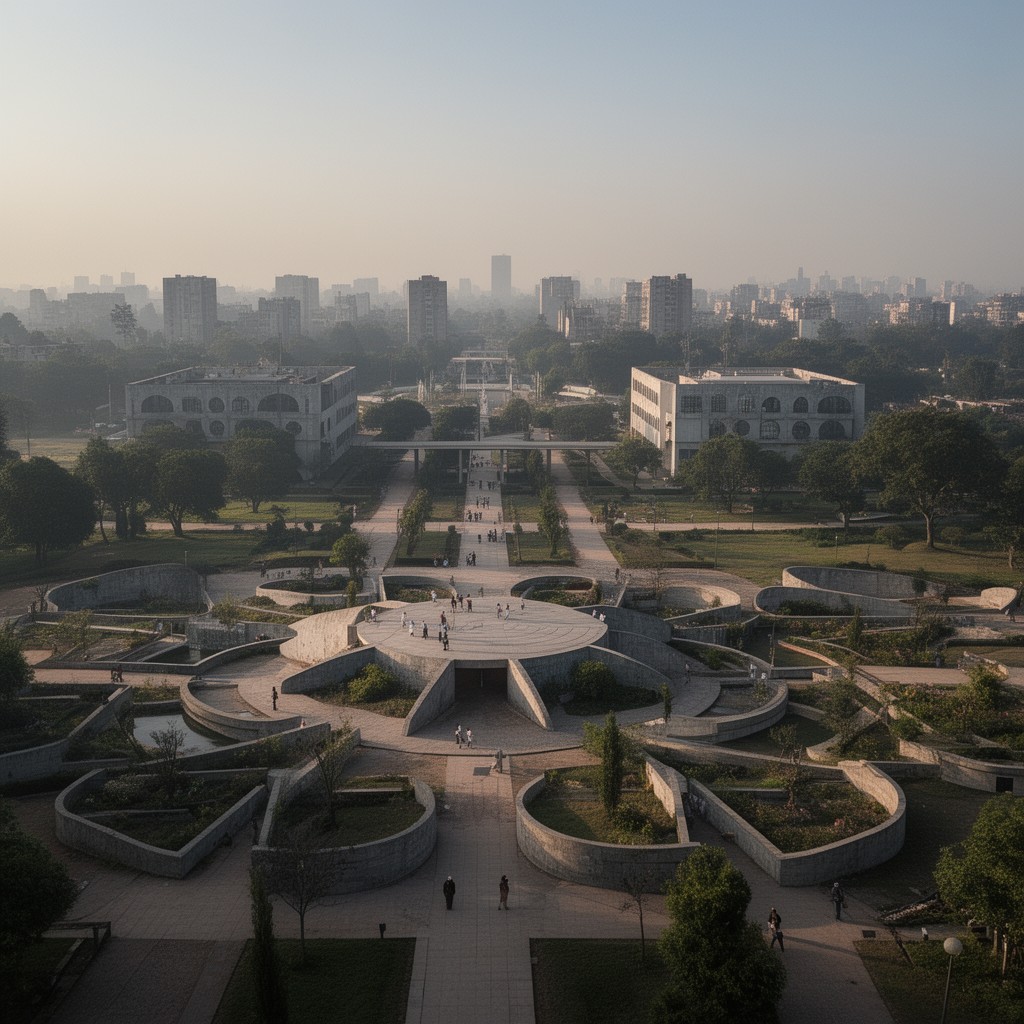 AI-generated illustration of Chandigarh
