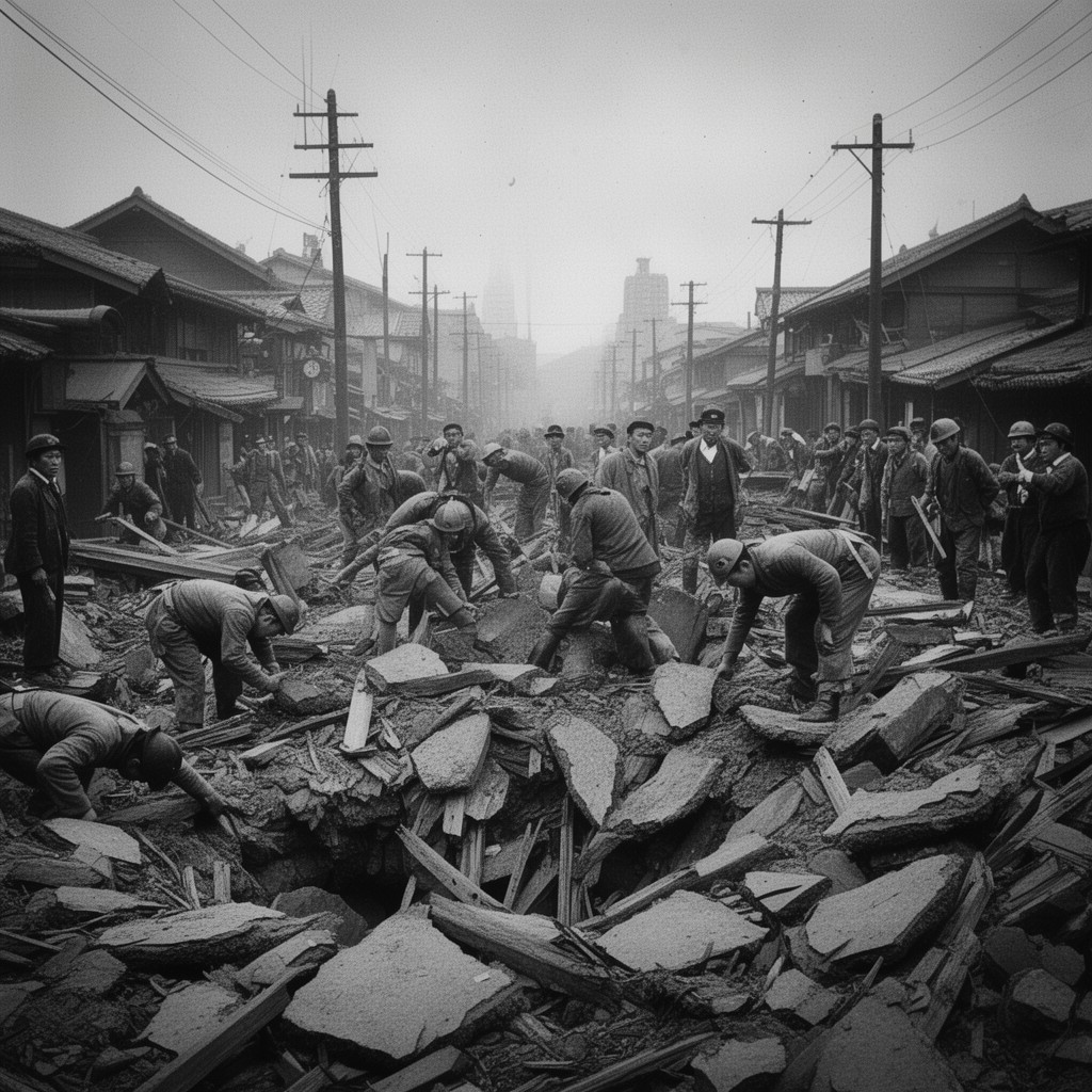 AI-generated illustration of Kanto Massacre of Koreans