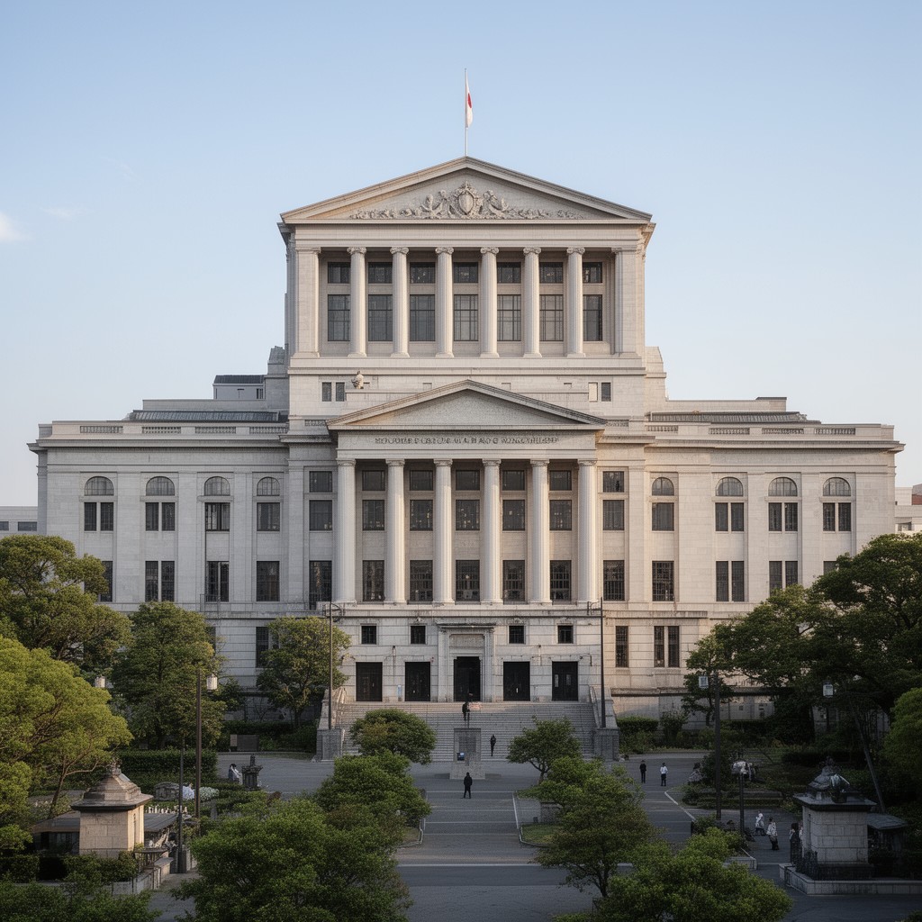 AI-generated illustration of Supreme Court of Japan Building