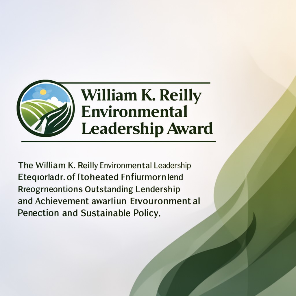 AI-generated illustration of William K. Reilly Environmental Leadership Award