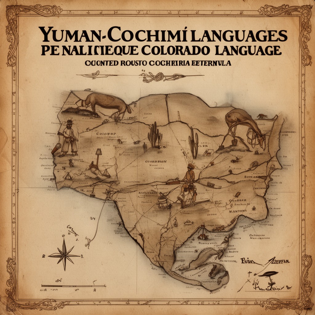 AI-generated illustration of Yuman–Cochimí languages