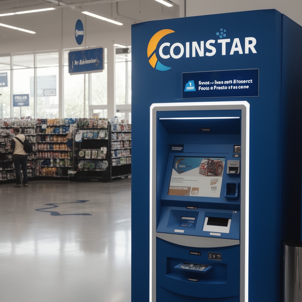 AI-generated illustration of Coinstar