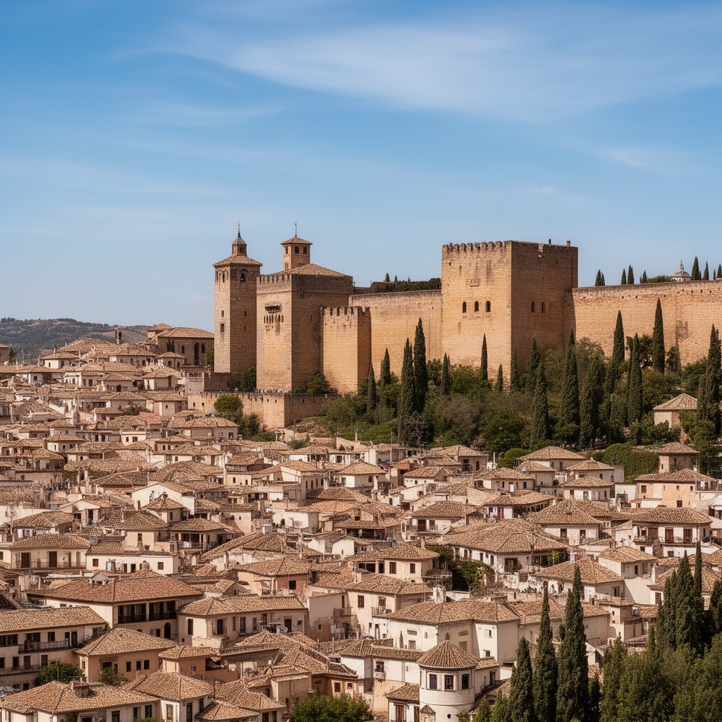 AI-generated illustration of Granada