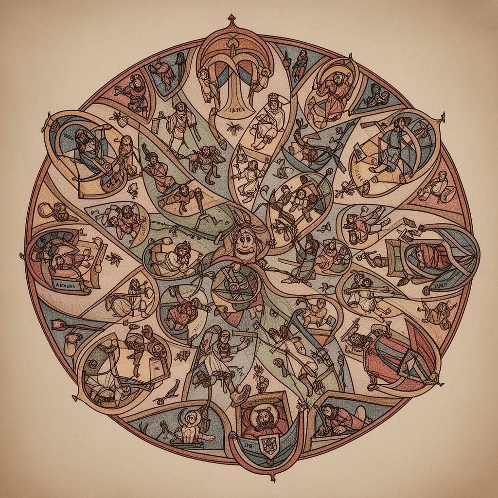AI-generated illustration of Twelve Tribes of Israel