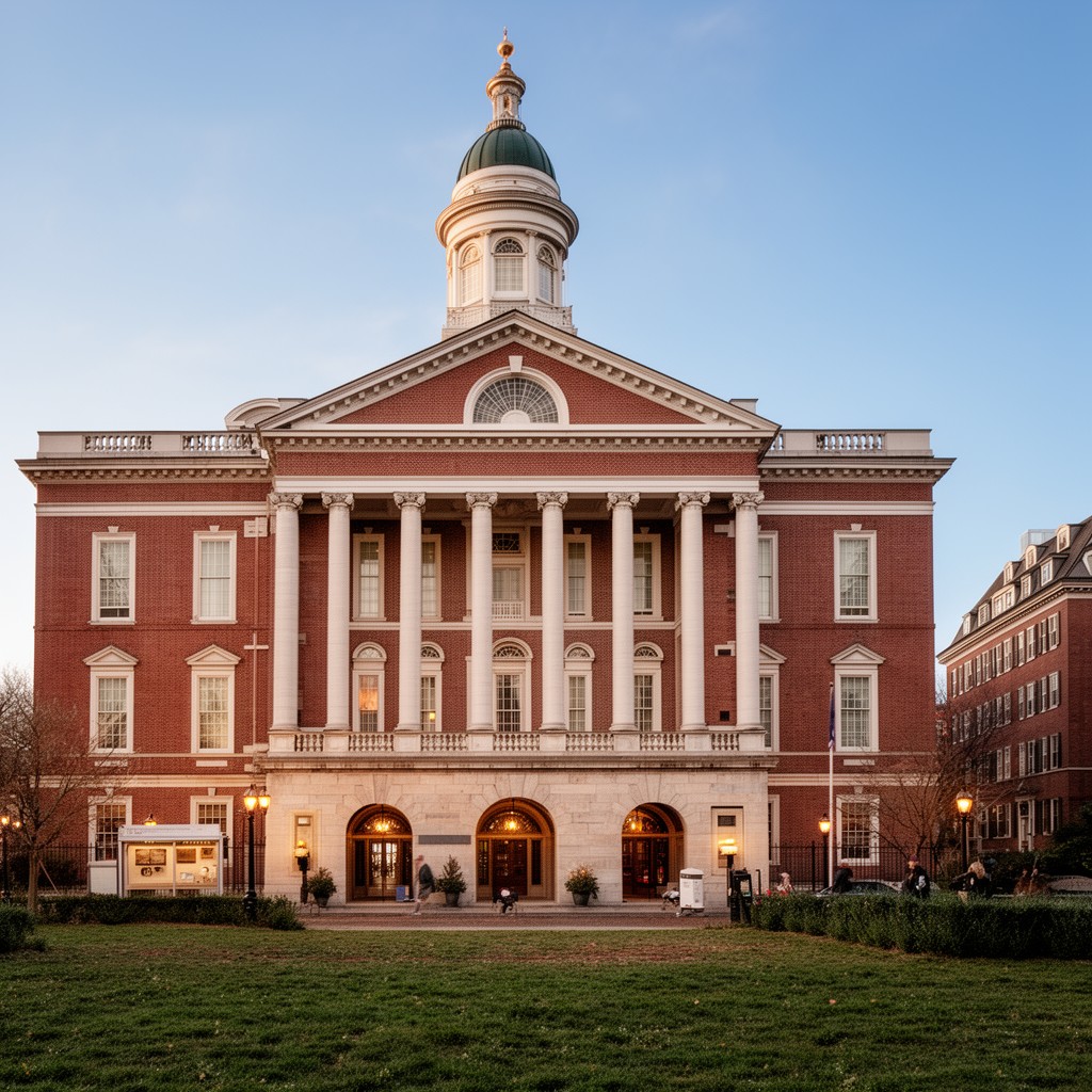 AI-generated illustration of Massachusetts State House (colonial sites)
