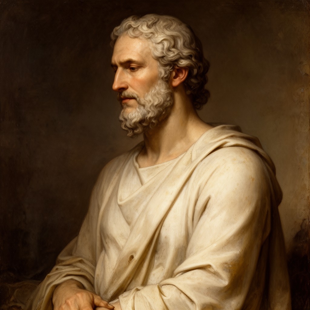 AI-generated illustration of Parmenides