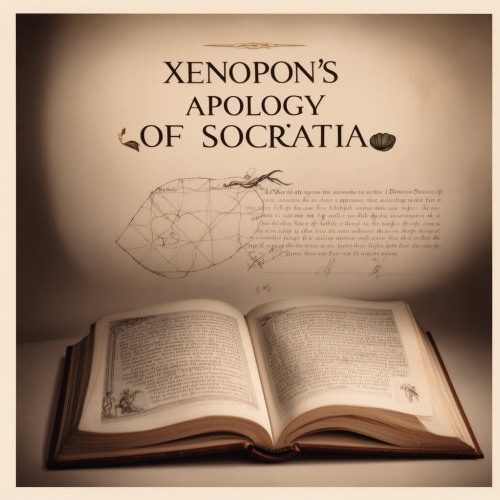 AI-generated illustration of Xenophon's Apology of Socrates
