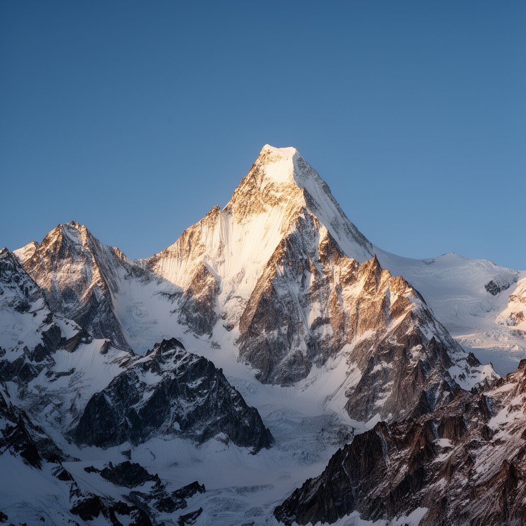AI-generated illustration of Mont Blanc du Tacul