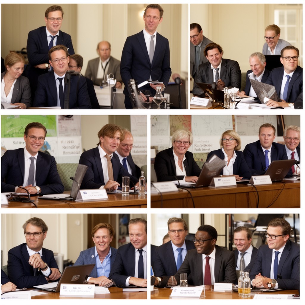 AI-generated illustration of Rutte III cabinet
