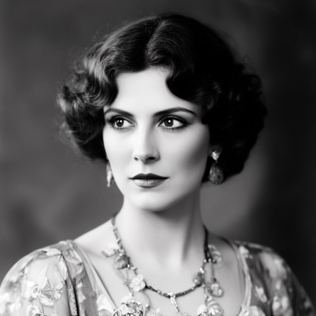 AI-generated illustration of Marguerite De La Motte