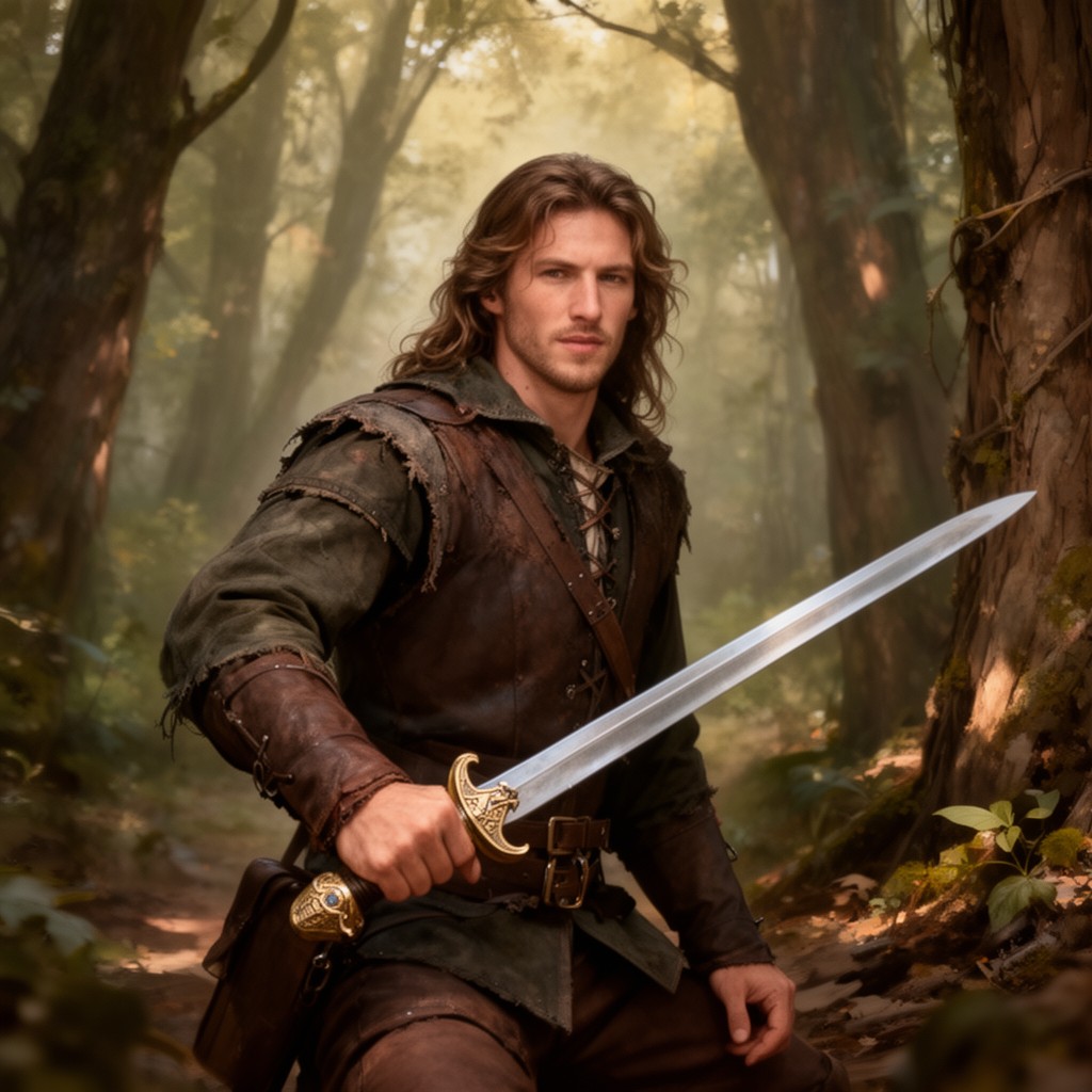 AI-generated illustration of Will Scarlet