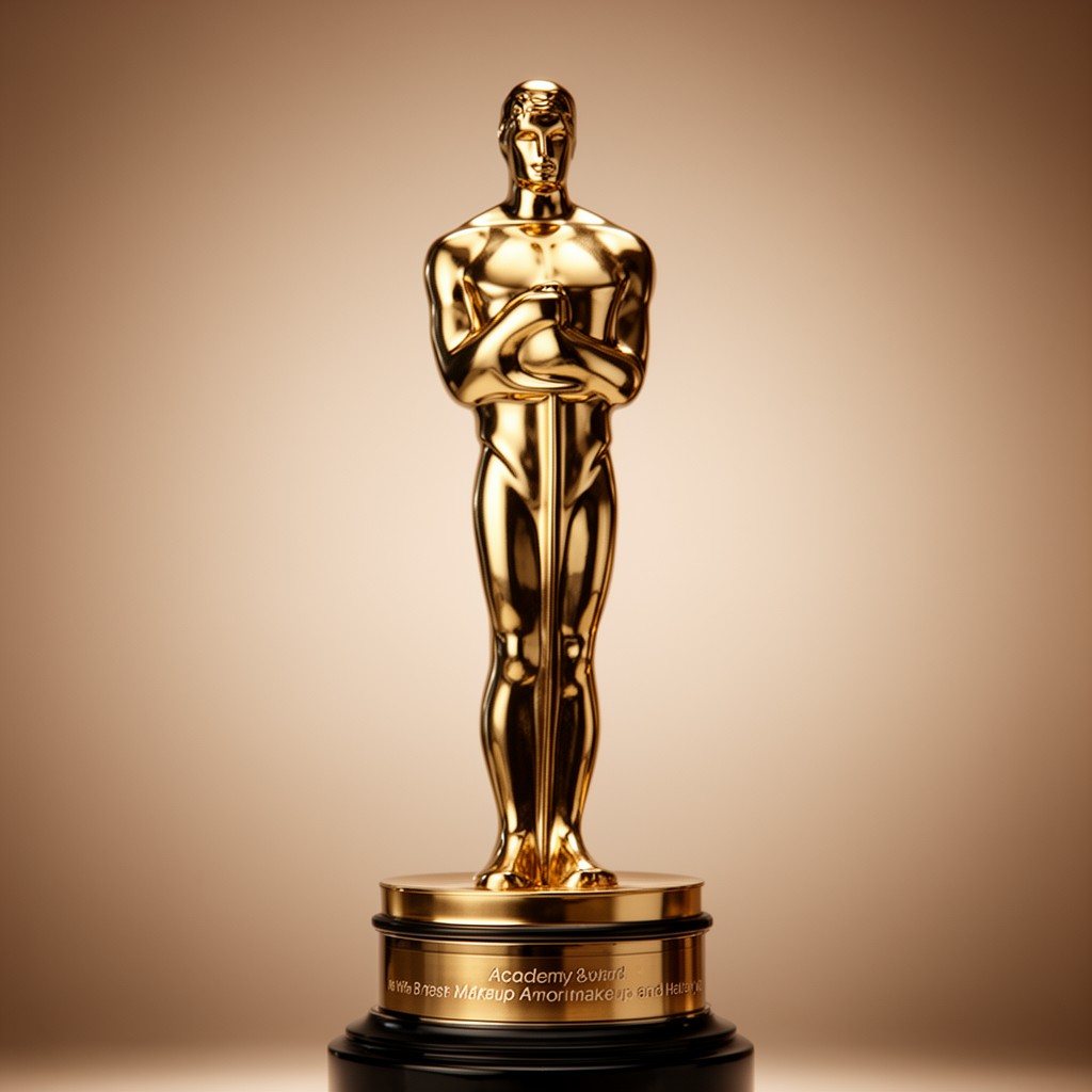 AI-generated illustration of Academy Award for Best Makeup and Hairstyling