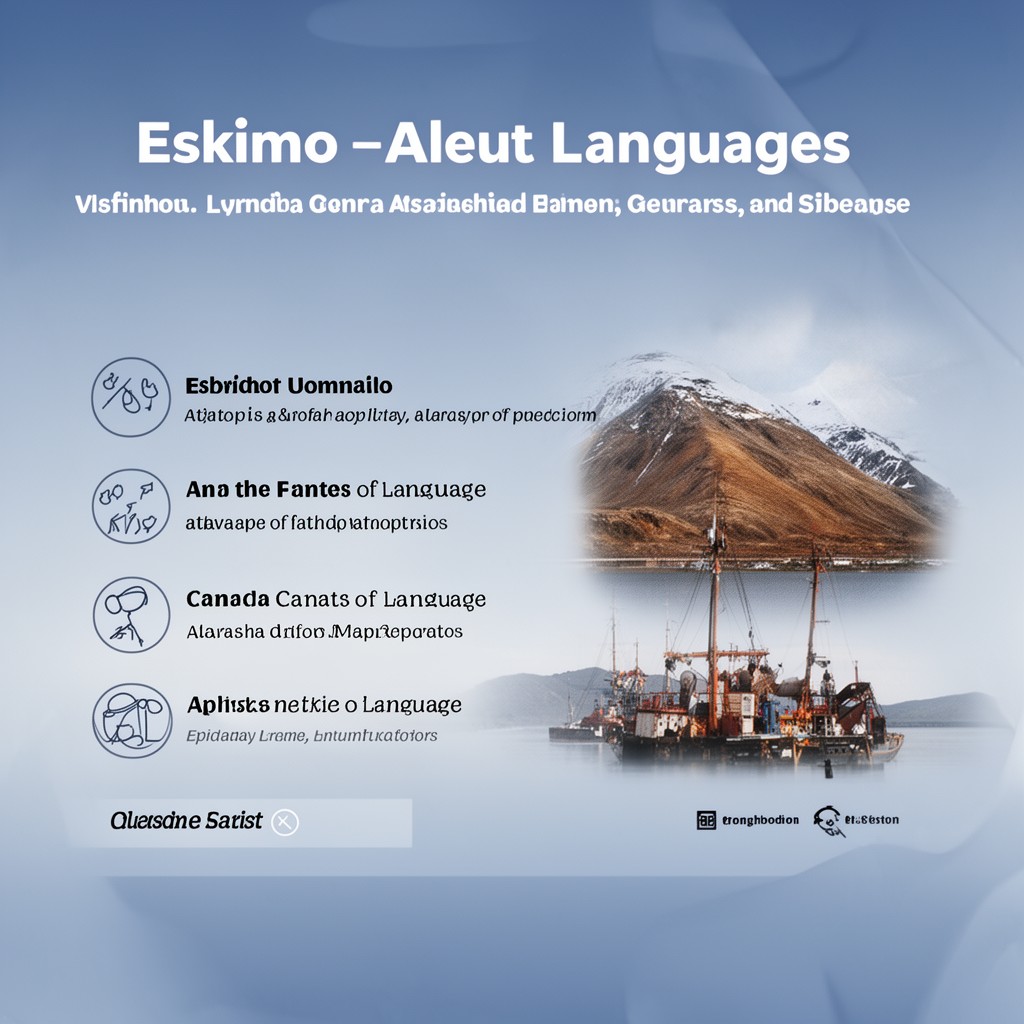 AI-generated illustration of Eskimo–Aleut languages