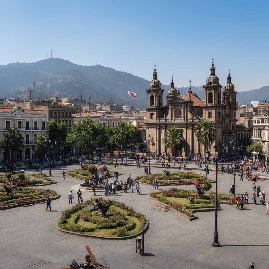 AI-generated illustration of Plaza de Armas