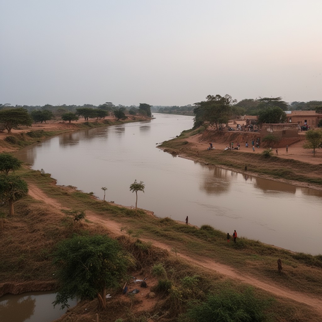 AI-generated illustration of Niger River