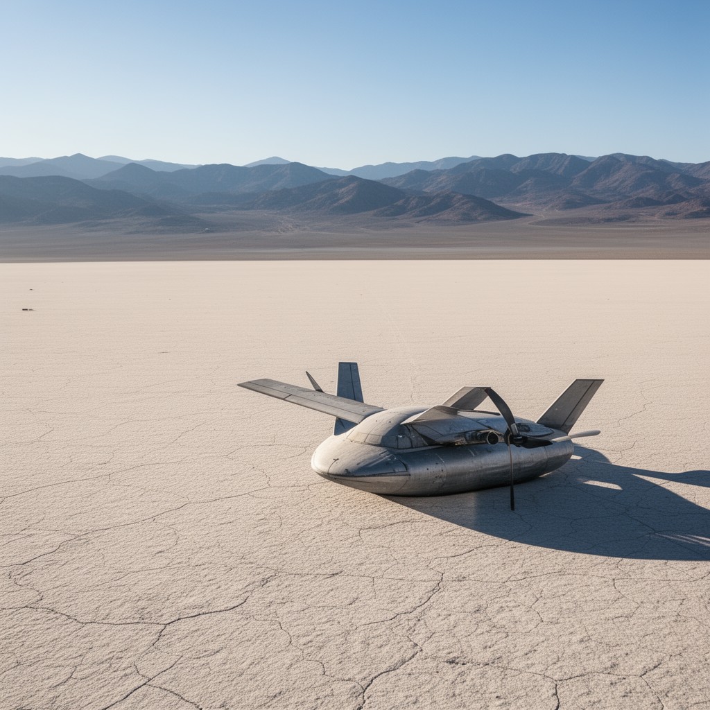 AI-generated illustration of Rogers Dry Lake