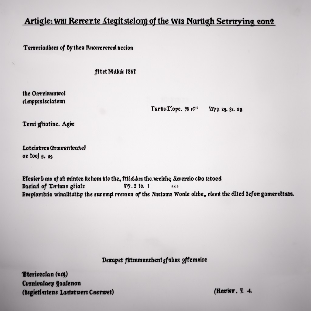 AI-generated illustration of Article VIII